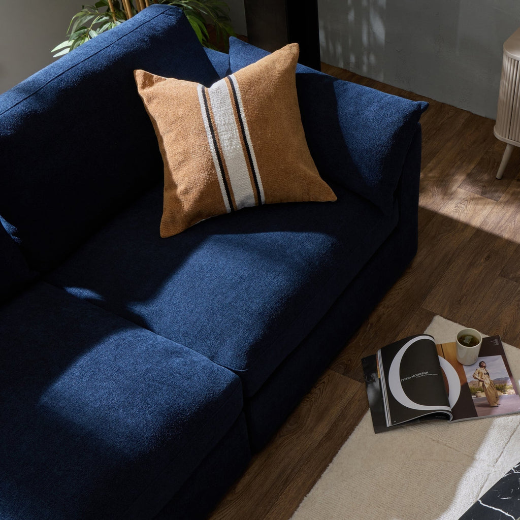 Dusklia - Stripe Sofa Cushion Cover - Tan