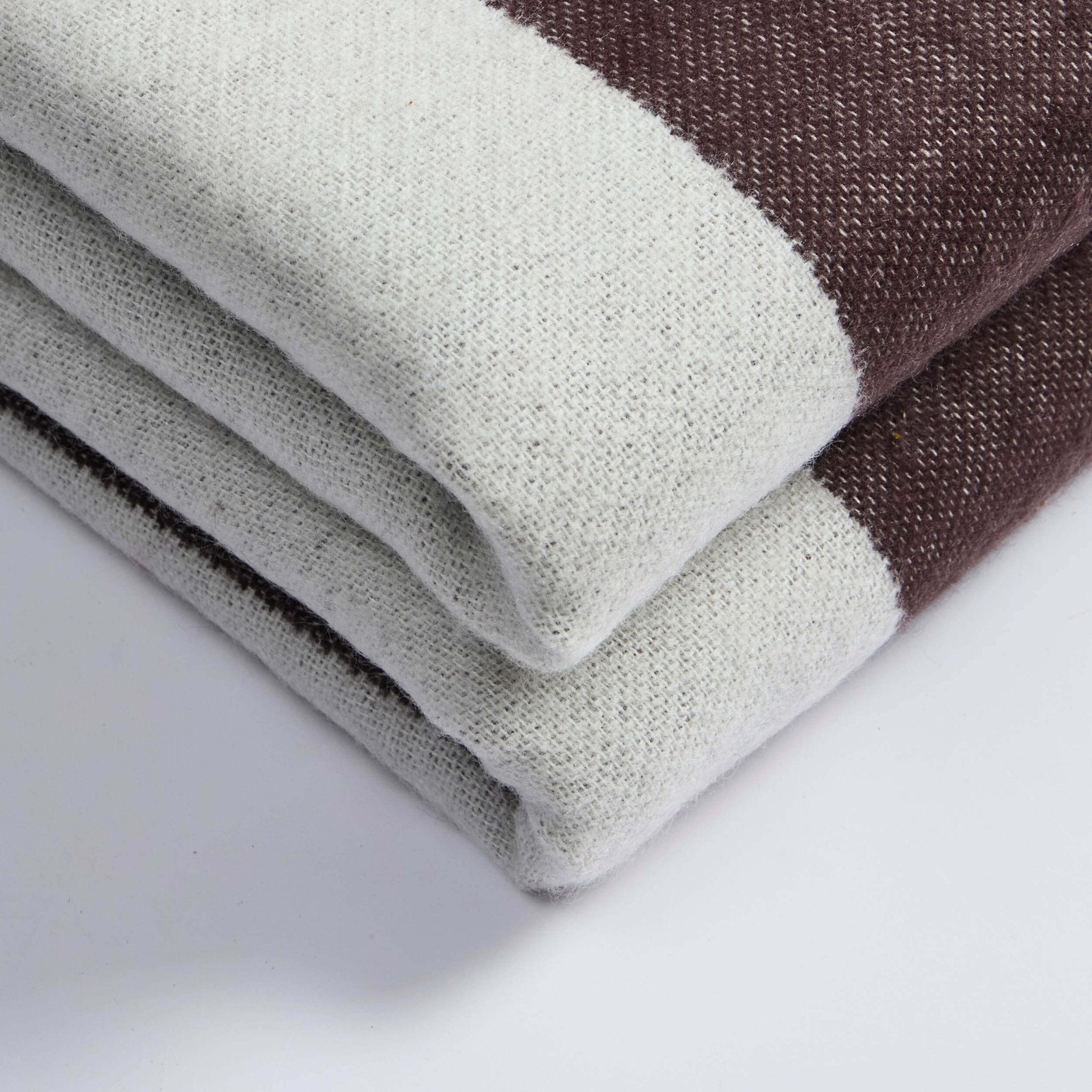 Dusklia - Stripe Throw - Brown/Cream