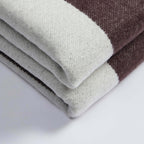 Dusklia - Stripe Sofa Throw - Brown/Cream