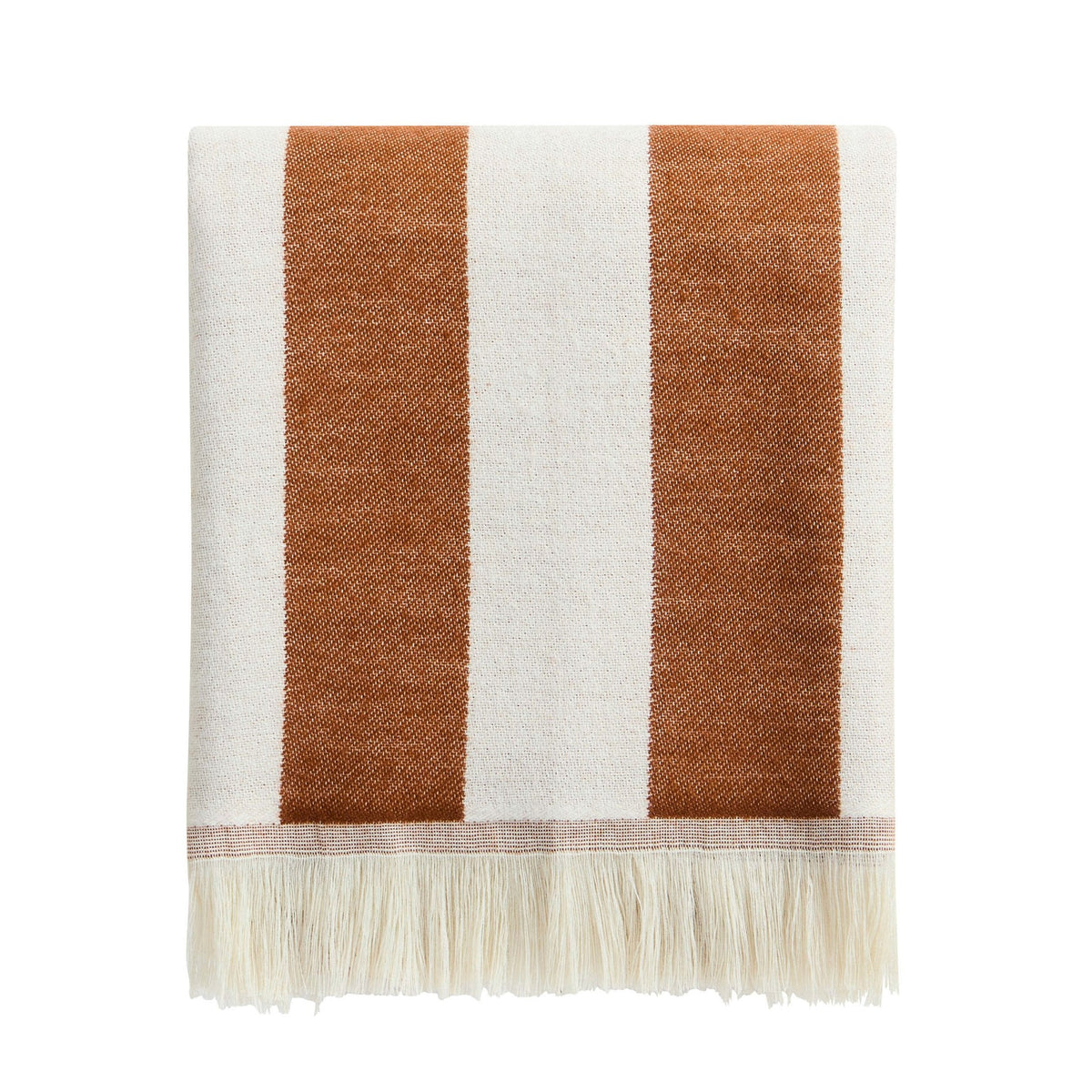 Dusklia - Stripe Throw - Burnt Orange