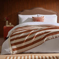 Dusklia - Stripe Throw - Burnt Orange