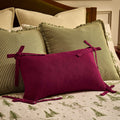Housse de coussin Sunny Bow 100 % coton - Framboise intense
