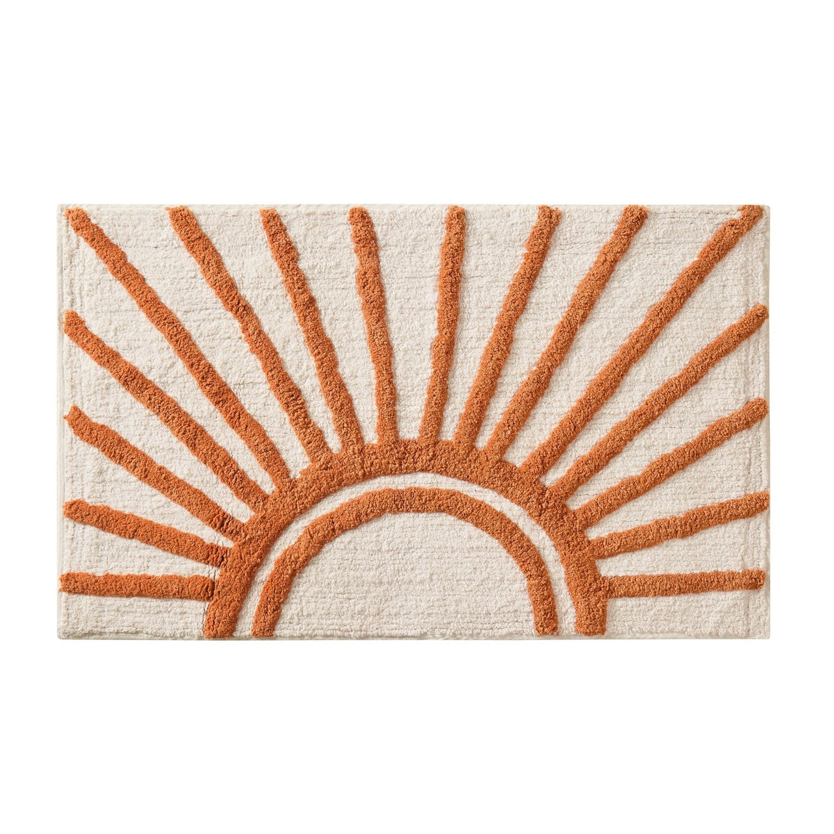 Dusklia - Sunrise Tufted Bath Mat  - Burnt Orange
