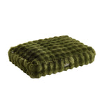 Dusklia - Super Soft Bobble Faux Fur Pillow Dog Bed - Forest Green