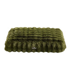 Dusklia - Super Soft Bobble Faux Fur Pillow Dog Bed - Forest Green