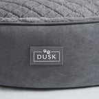Dusklia - Super Soft Faux Fur Dog Bed - Charcoal