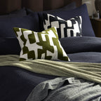 Dusklia - Super Soft Marled Tassel Throw - Dark Green