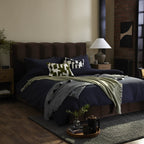 Dusklia - Super Soft Marled Tassel Throw - Dark Green