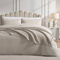 Dusklia - Super Soft Marled Tassel Throw - Natural