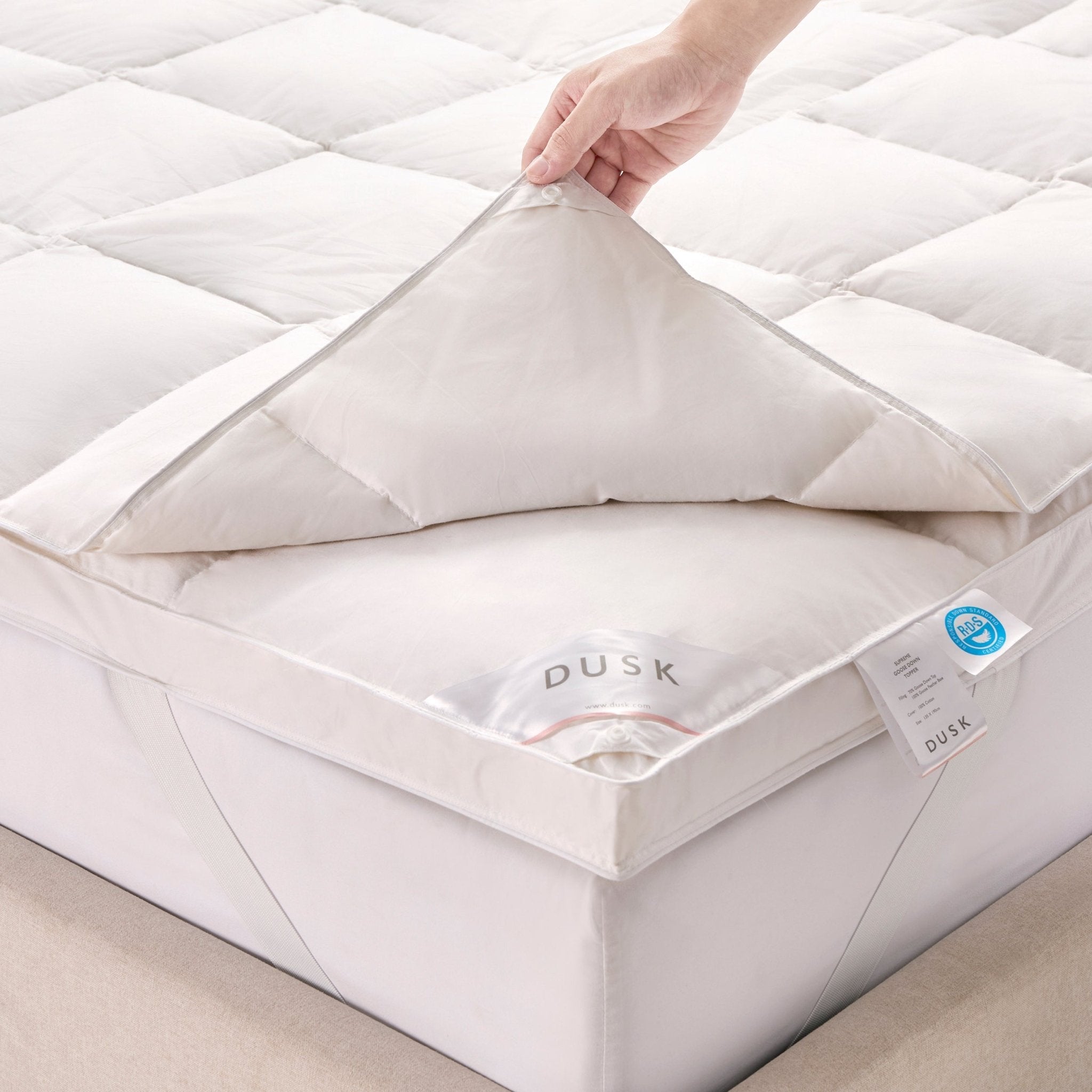 Dusklia - Supreme Goose Down Mattress Topper