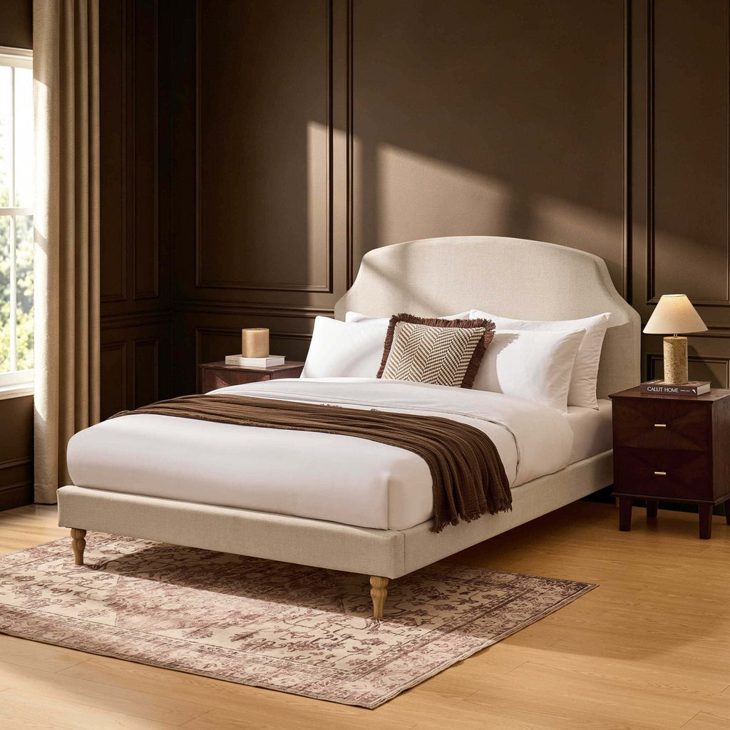 Dusklia - Surrey Bed Frame - Beige