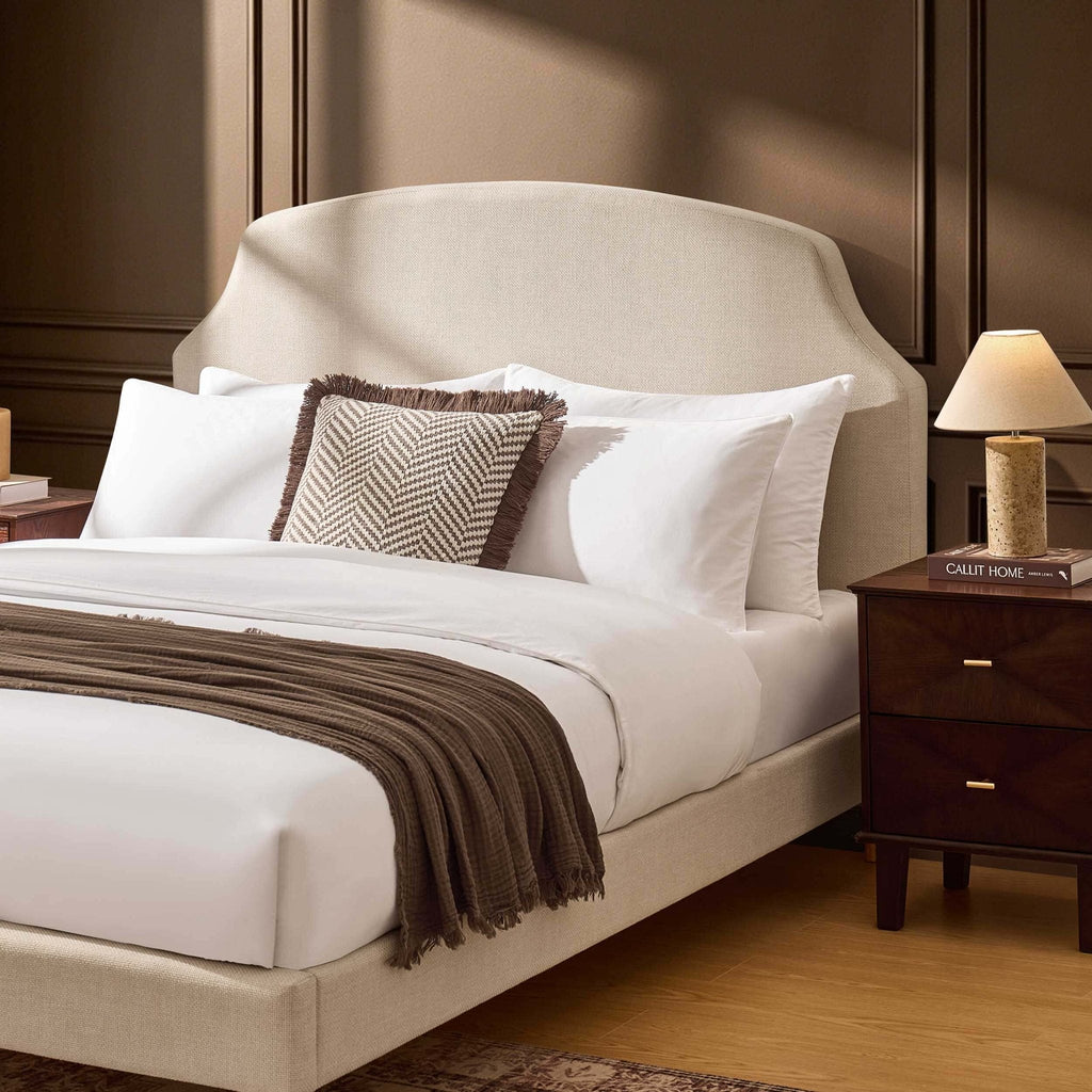 Dusklia - Surrey Bed Frame - Beige