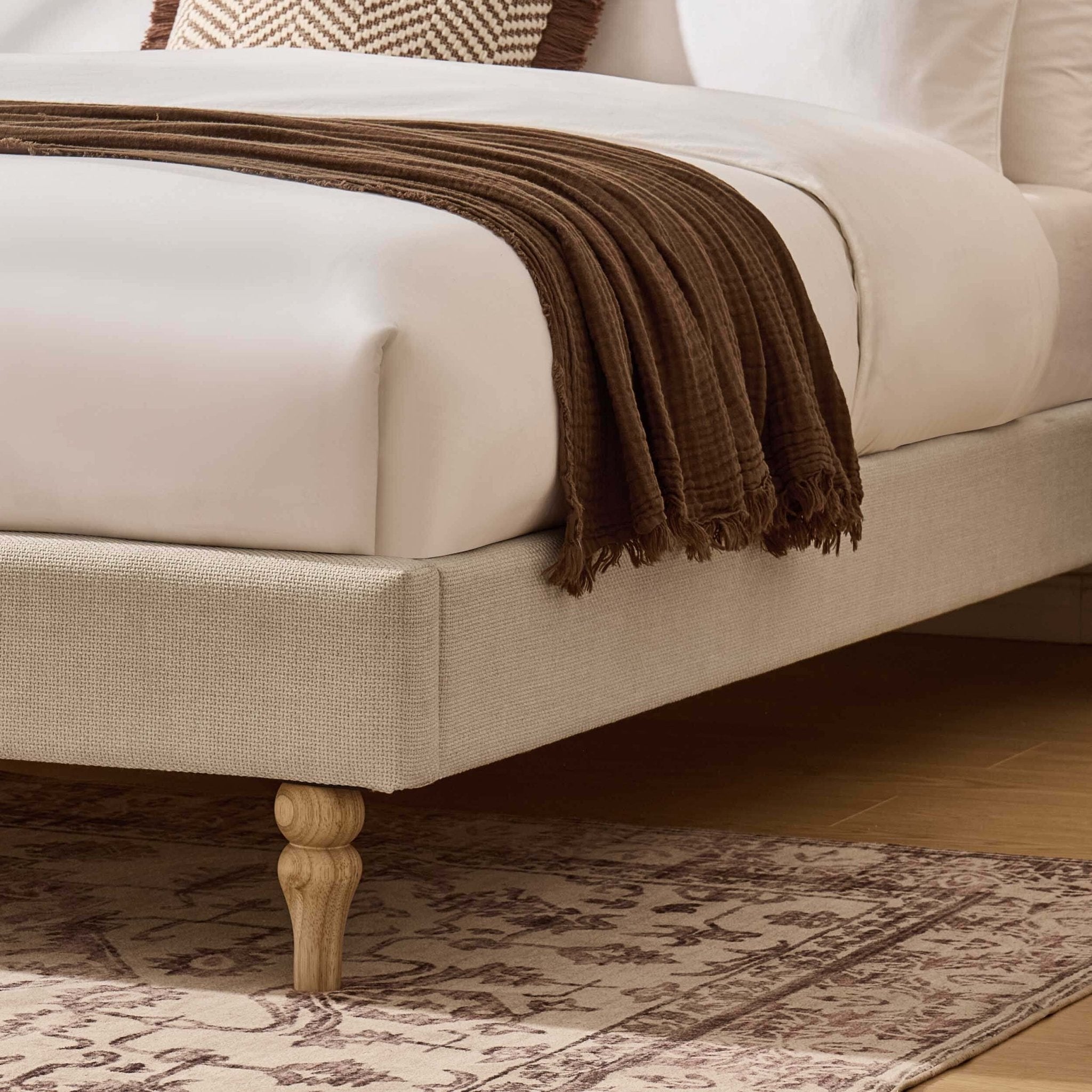 Dusklia - Surrey Bed Frame - Beige