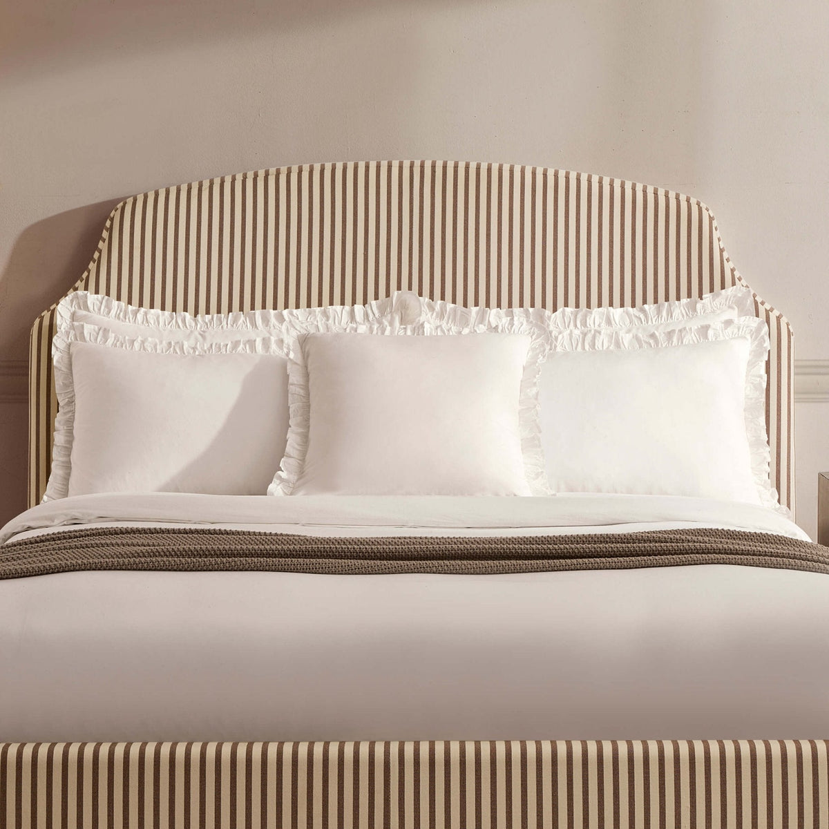 Dusklia - Surrey Bed Frame - Chocolate Stripe