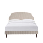 Dusklia - Surrey Bed Frame - Chocolate Stripe