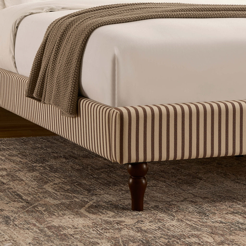 Dusklia - Surrey Bed Frame - Chocolate Stripe