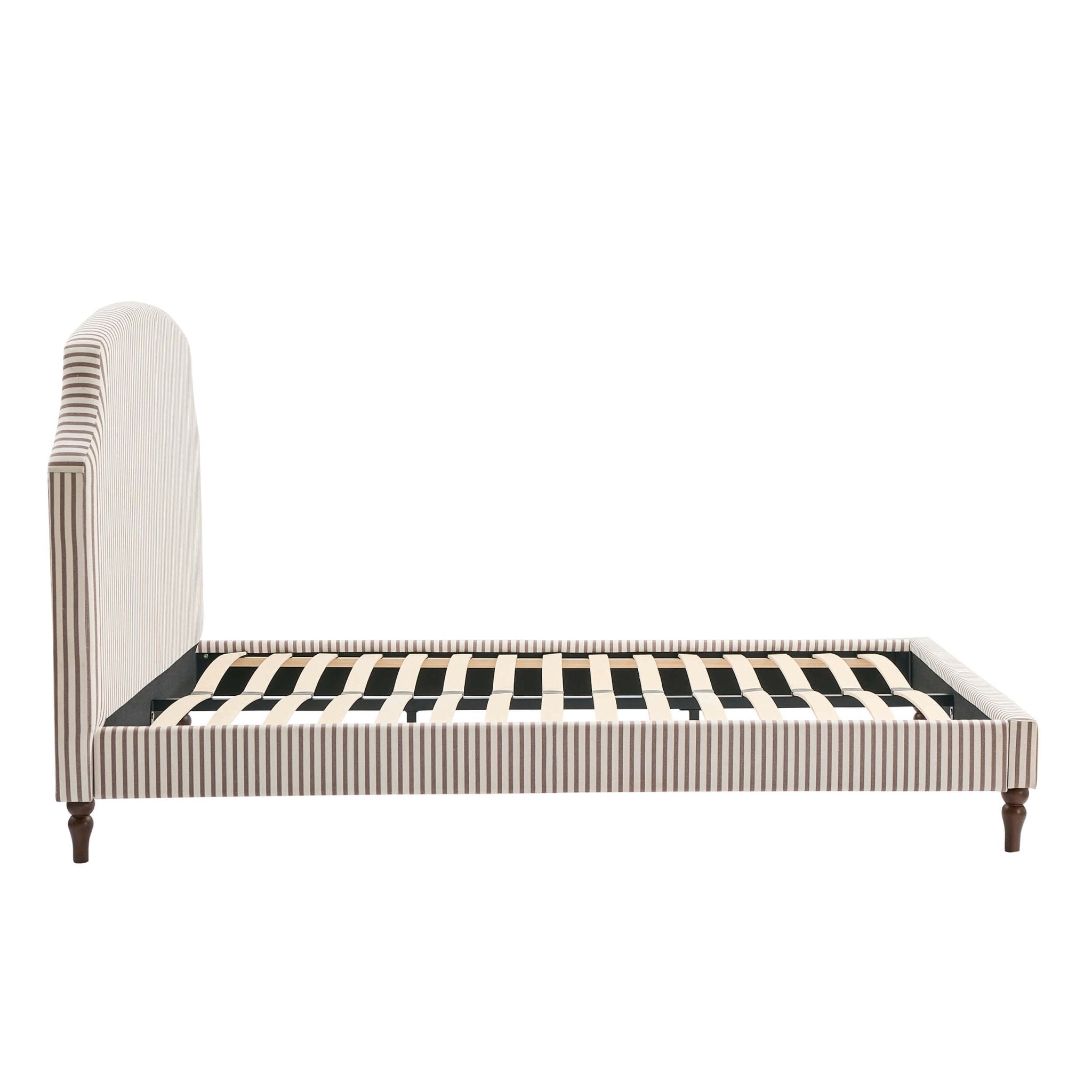 Dusklia - Surrey Bed Frame - Chocolate Stripe