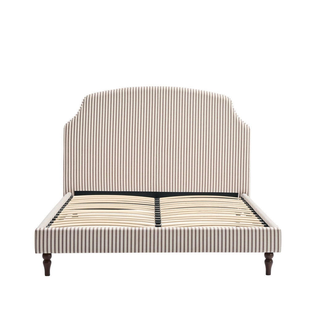Dusklia - Surrey Bed Frame - Chocolate Stripe