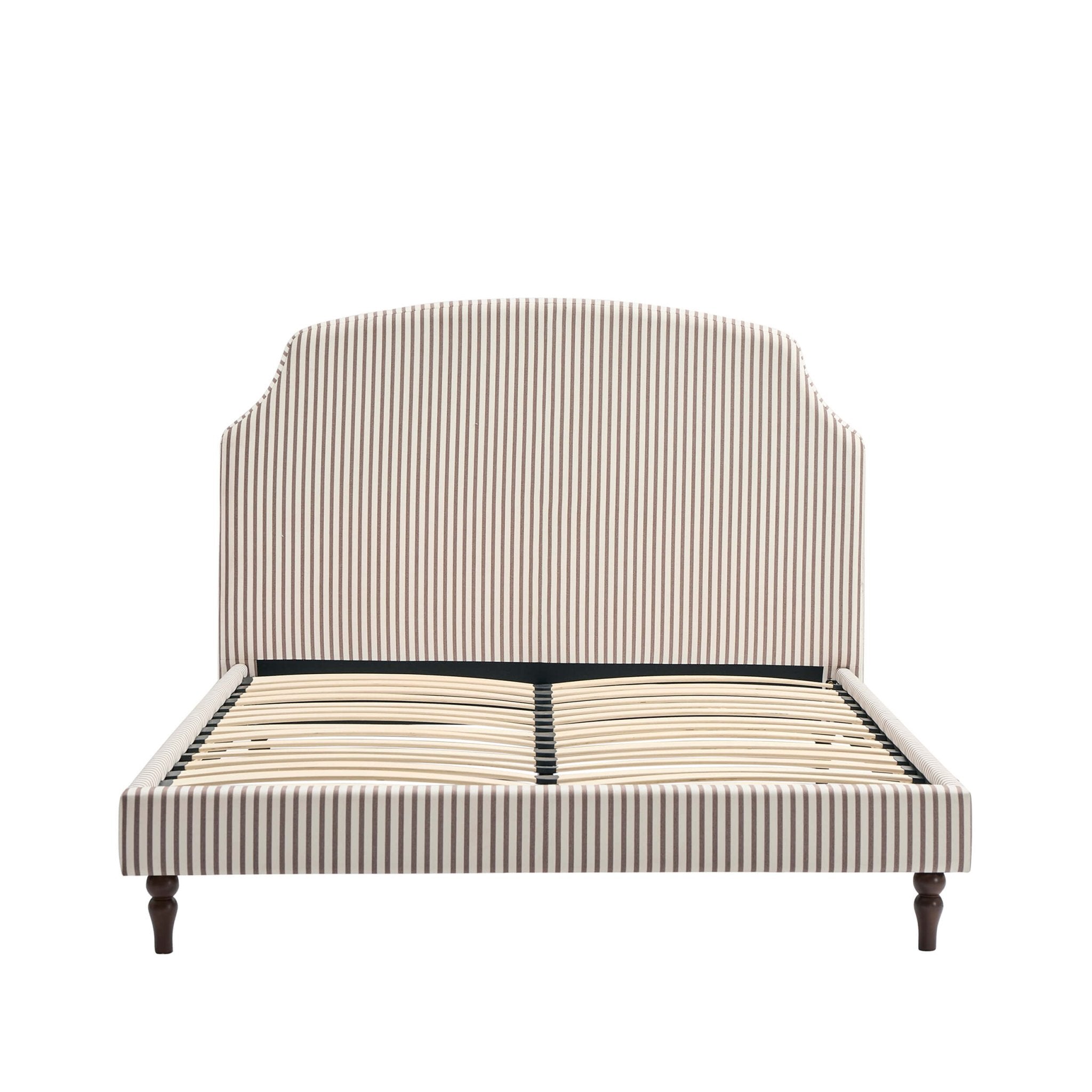 Dusklia - Surrey Bed Frame - Chocolate Stripe