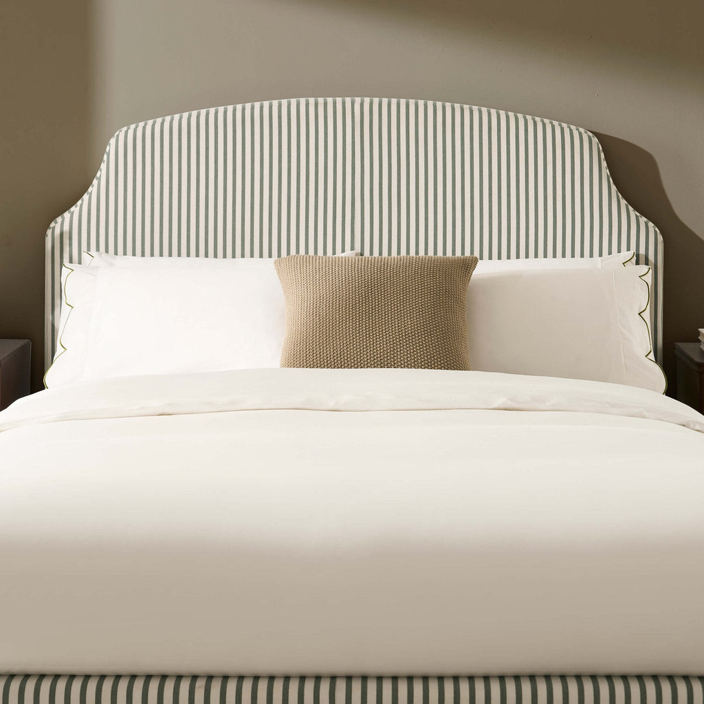 Dusklia - Surrey Bed Frame - Sage Stripe