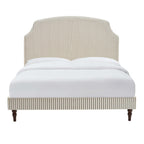 Dusklia - Surrey Bed Frame - Sage Stripe