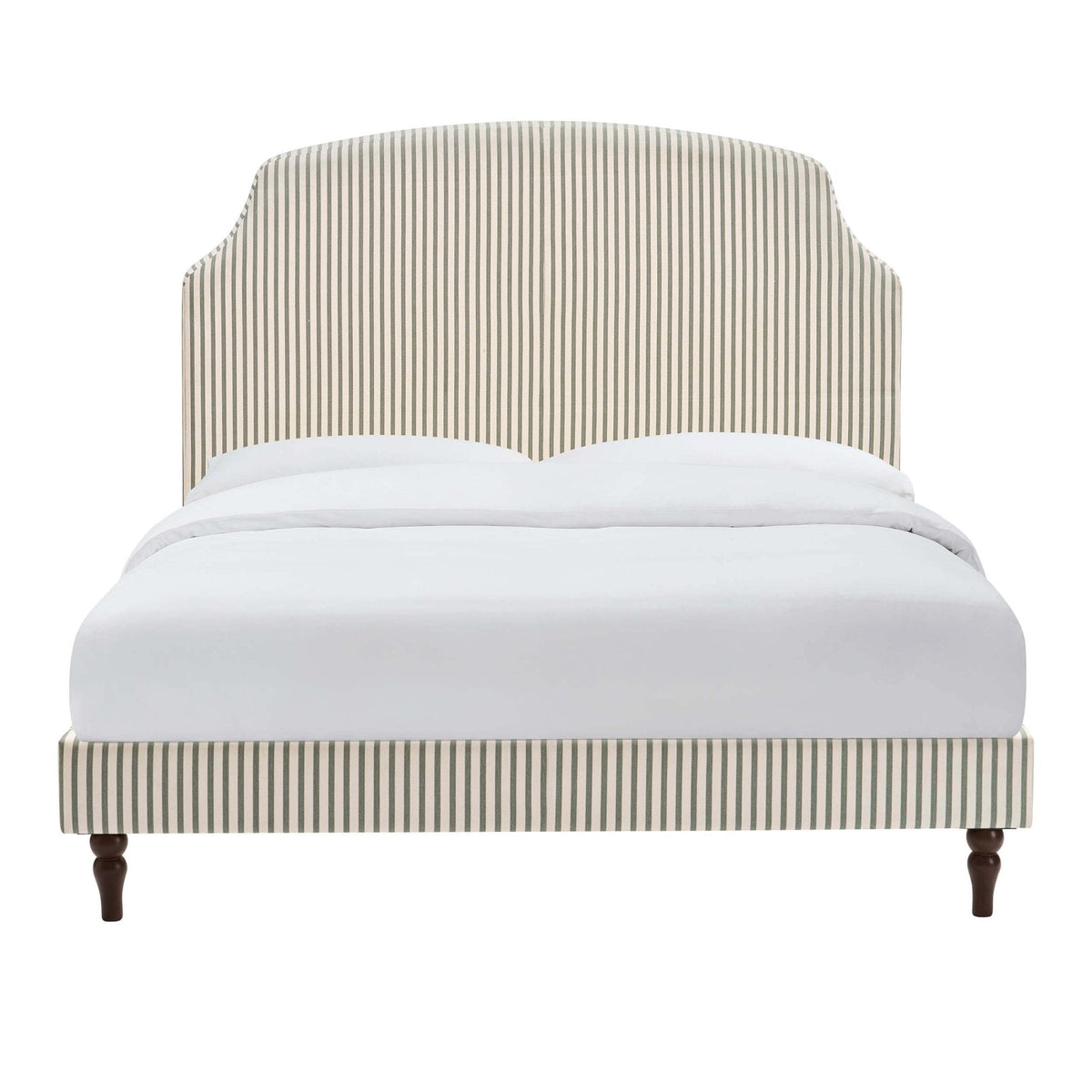 Dusklia - Surrey Bed Frame - Sage Stripe