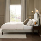 Dusklia - Surrey Bed Frame - Sage Stripe