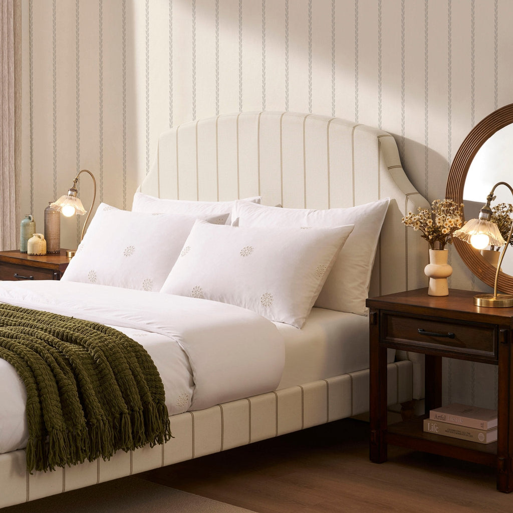 Dusklia - Surrey Bed Frame - Thin Stripe