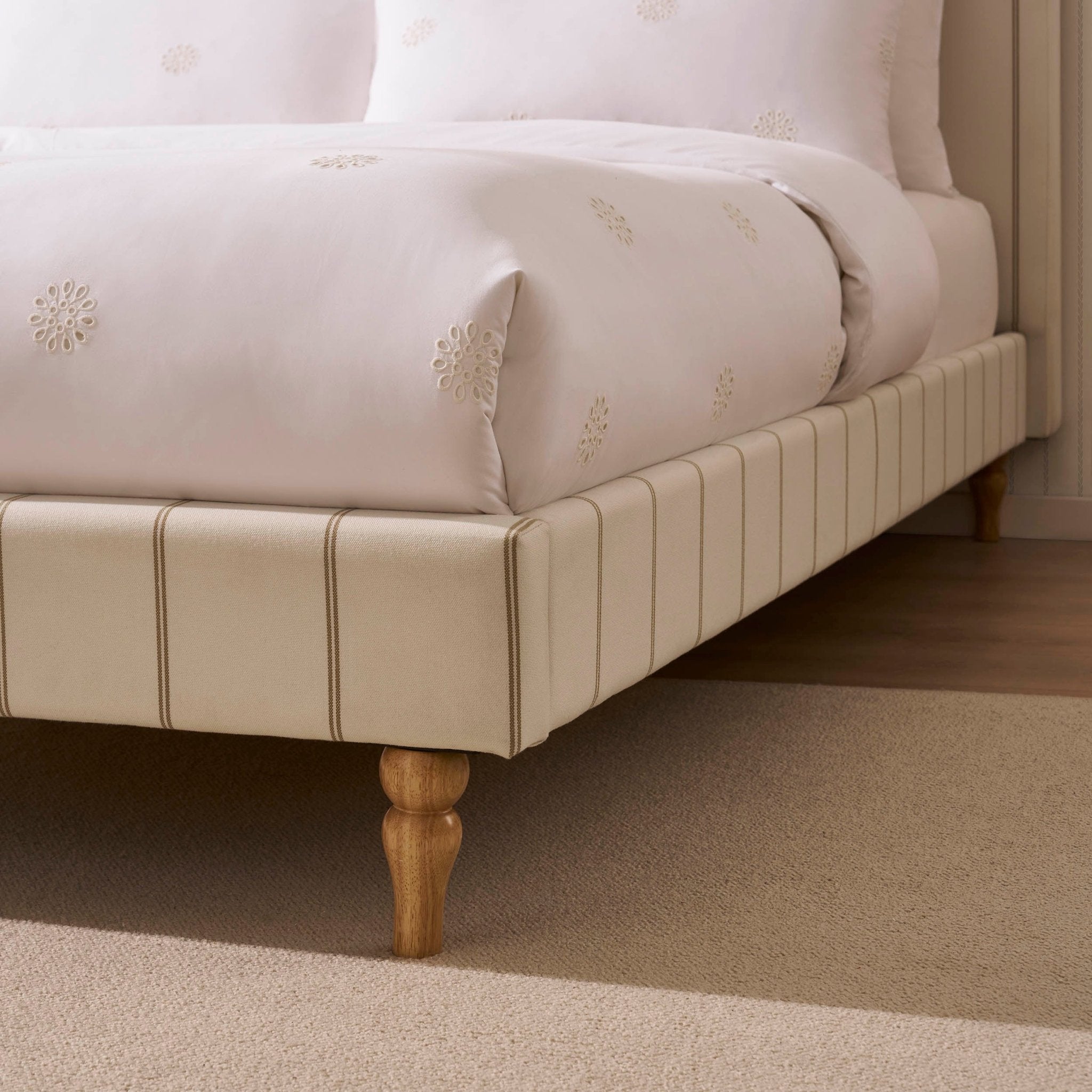 Dusklia - Surrey Bed Frame - Thin Stripe
