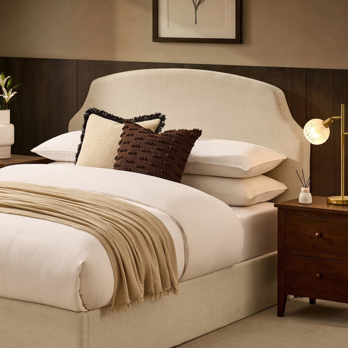 Dusklia - Surrey Ottoman Storage Bed - Beige