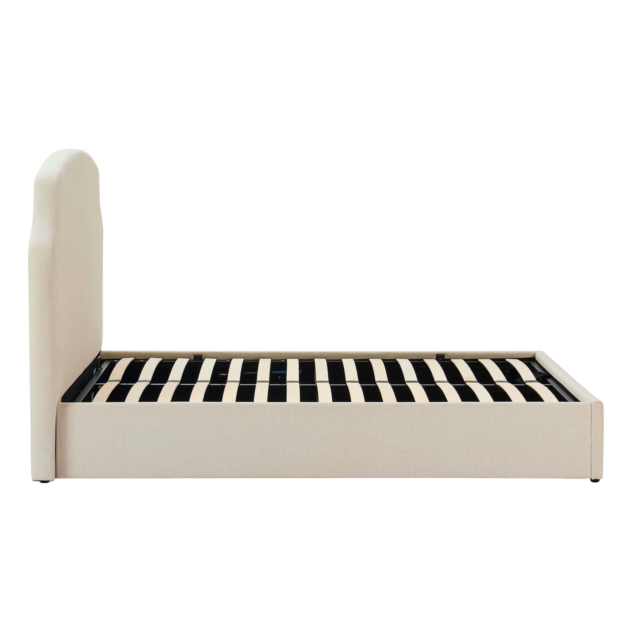 Dusklia - Surrey Ottoman Storage Bed - Beige