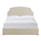 Dusklia - Surrey Ottoman Storage Bed - Sage Stripe