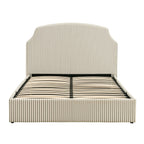 Dusklia - Surrey Ottoman Storage Bed - Sage Stripe