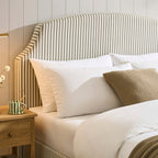 Dusklia - Surrey Ottoman Storage Bed - Sage Stripe