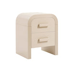 Dusklia - Susie 2 Drawer Bedside Table - Sand