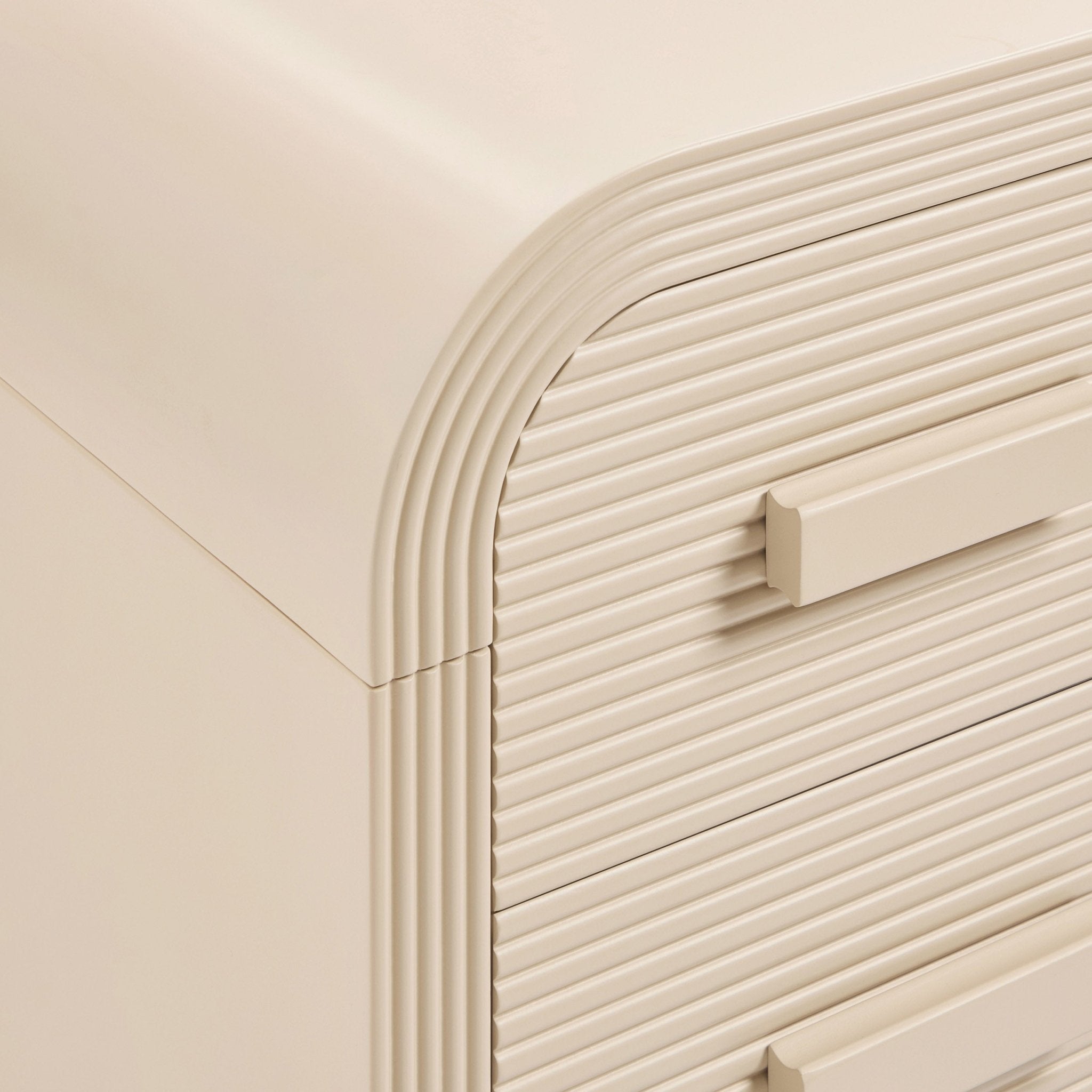 Dusklia - Susie 2 Drawer Bedside Table - Sand