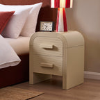 Dusklia - Susie 2 Drawer Bedside Table - Sand