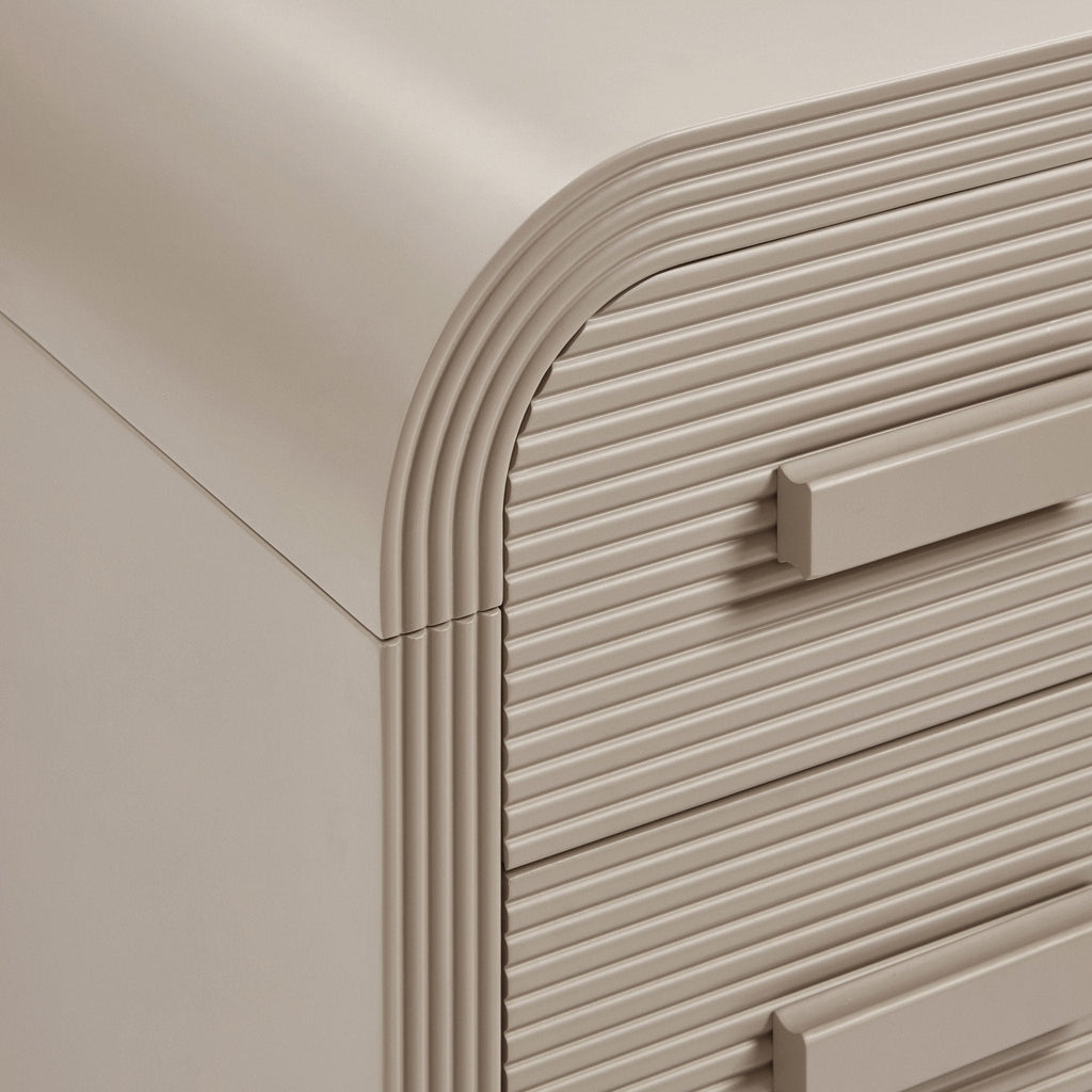 Dusklia - Susie 2 Drawer Bedside Table - Taupe