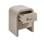 Dusklia - Susie 2 Drawer Bedside Table - Taupe