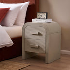 Dusklia - Susie 2 Drawer Bedside Table - Taupe