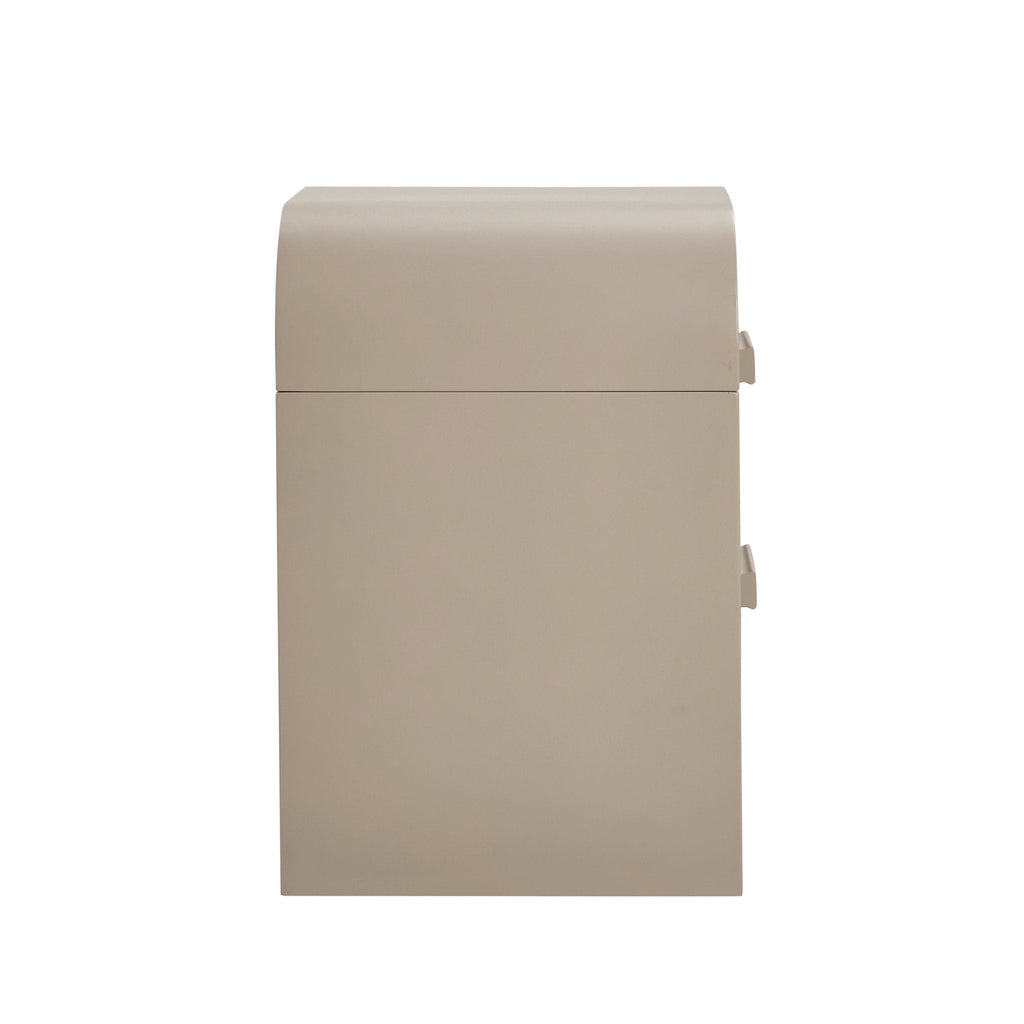 Dusklia - Susie 2 Drawer Bedside Table - Taupe