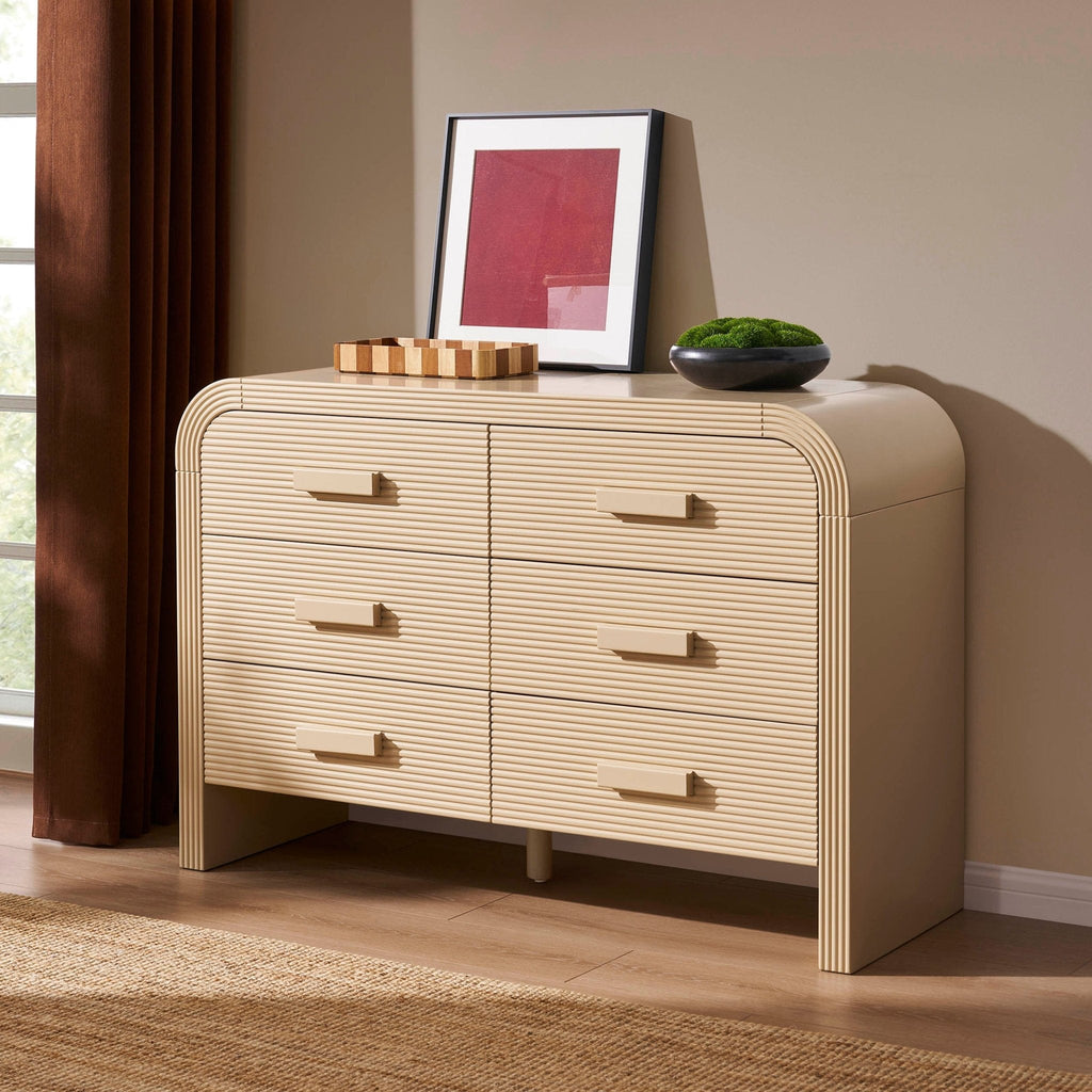 Dusklia - Susie 6 Drawer Chest - Sand