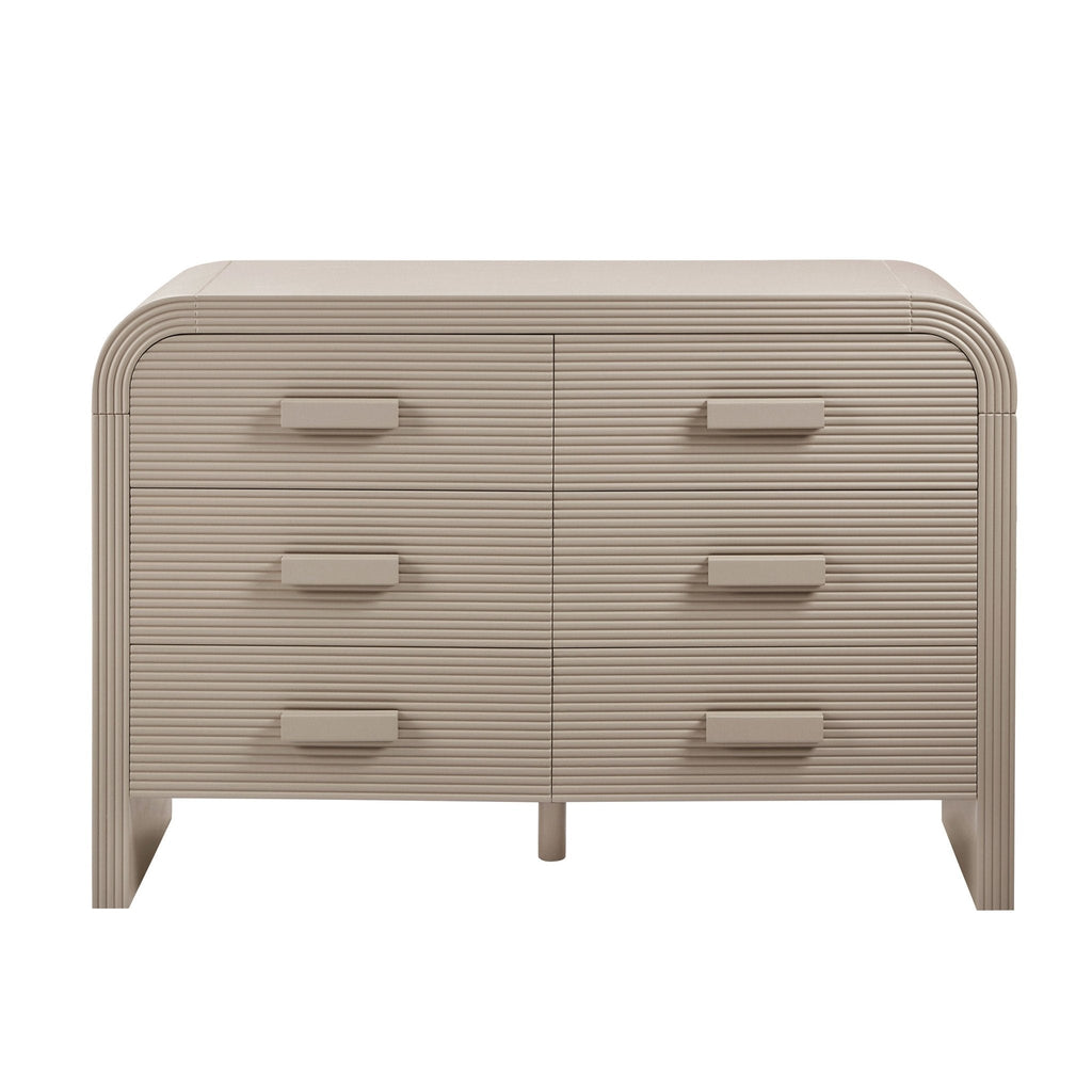 Dusklia - Susie 6 Drawer Chest - Taupe