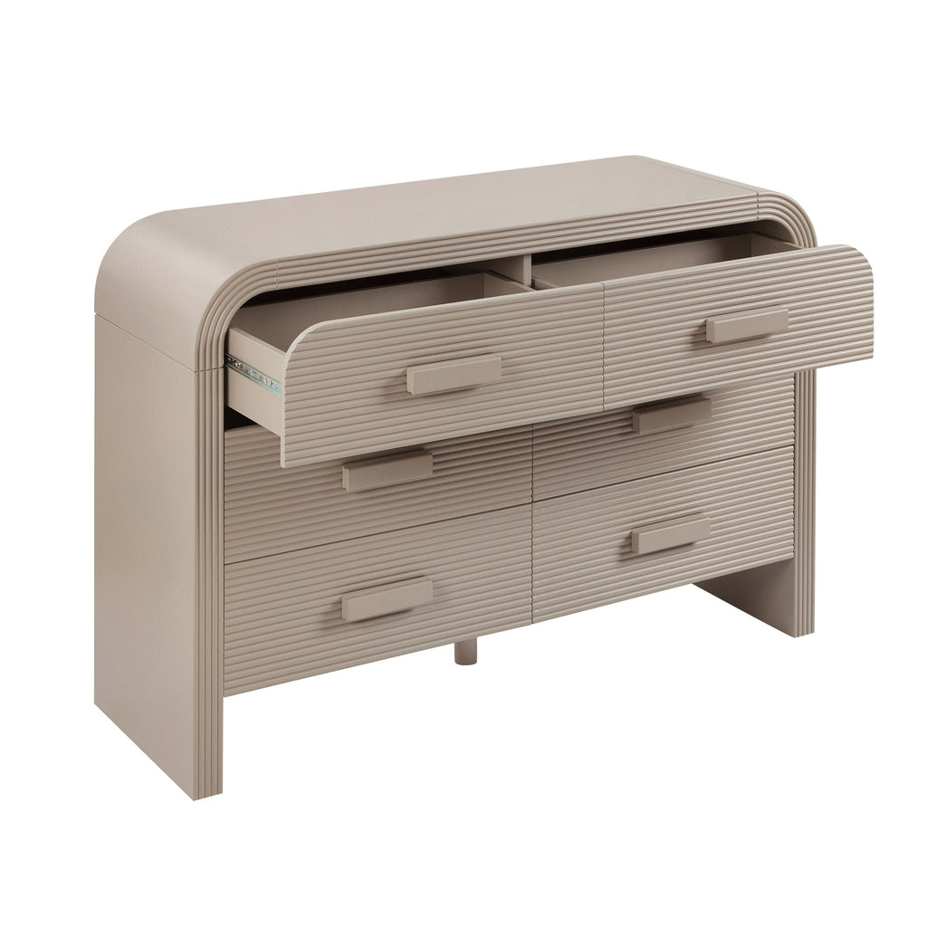 Dusklia - Susie 6 Drawer Chest - Taupe