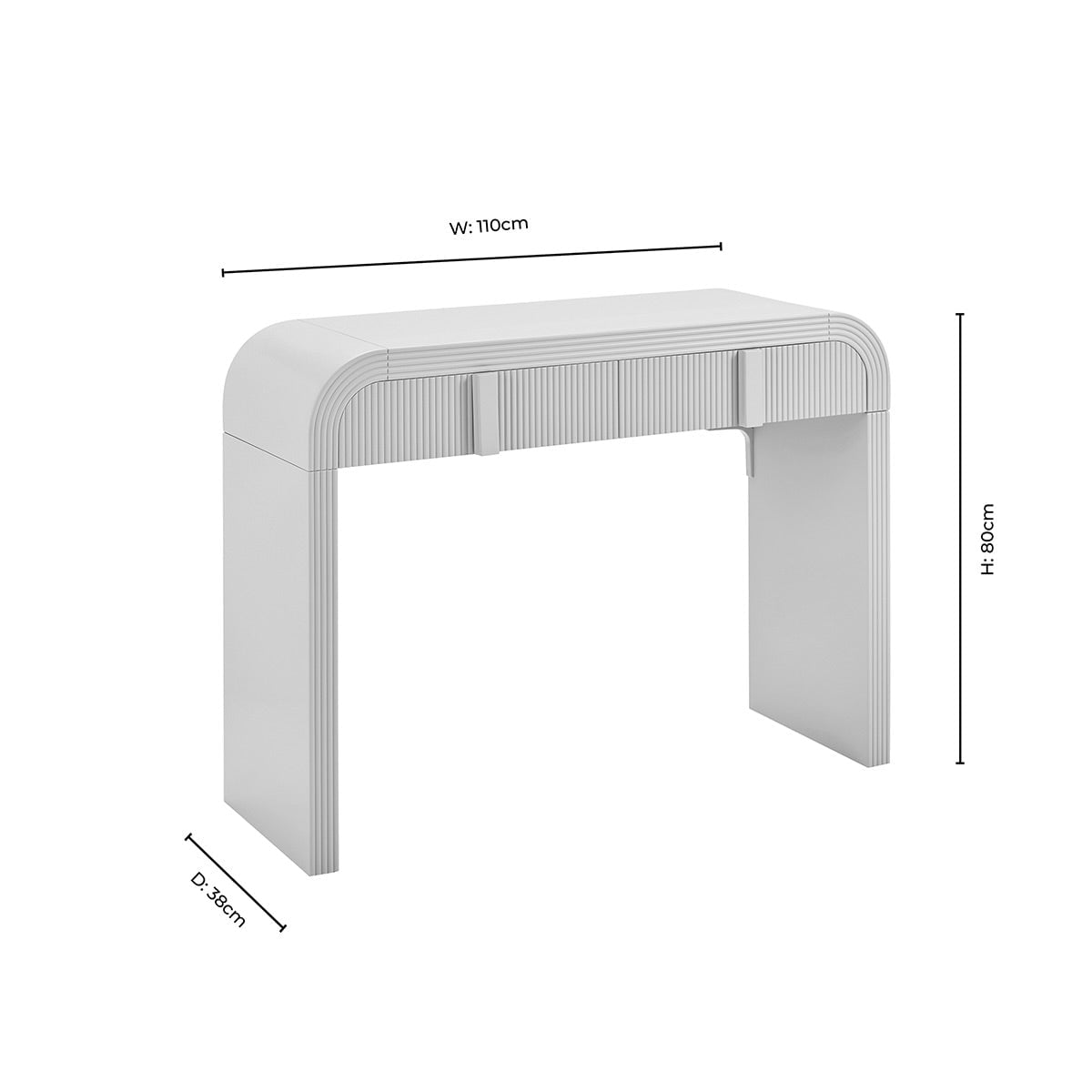 Dusklia - Susie Dressing Table with Drawers - Taupe