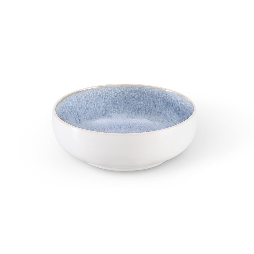Dusklia - Sutton Stoneware Set of 4 Cereal Bowls - Light Blue