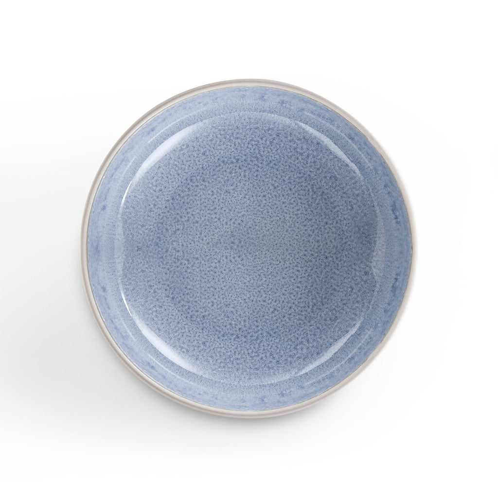 Dusklia - Sutton Stoneware Set of 4 Cereal Bowls - Light Blue