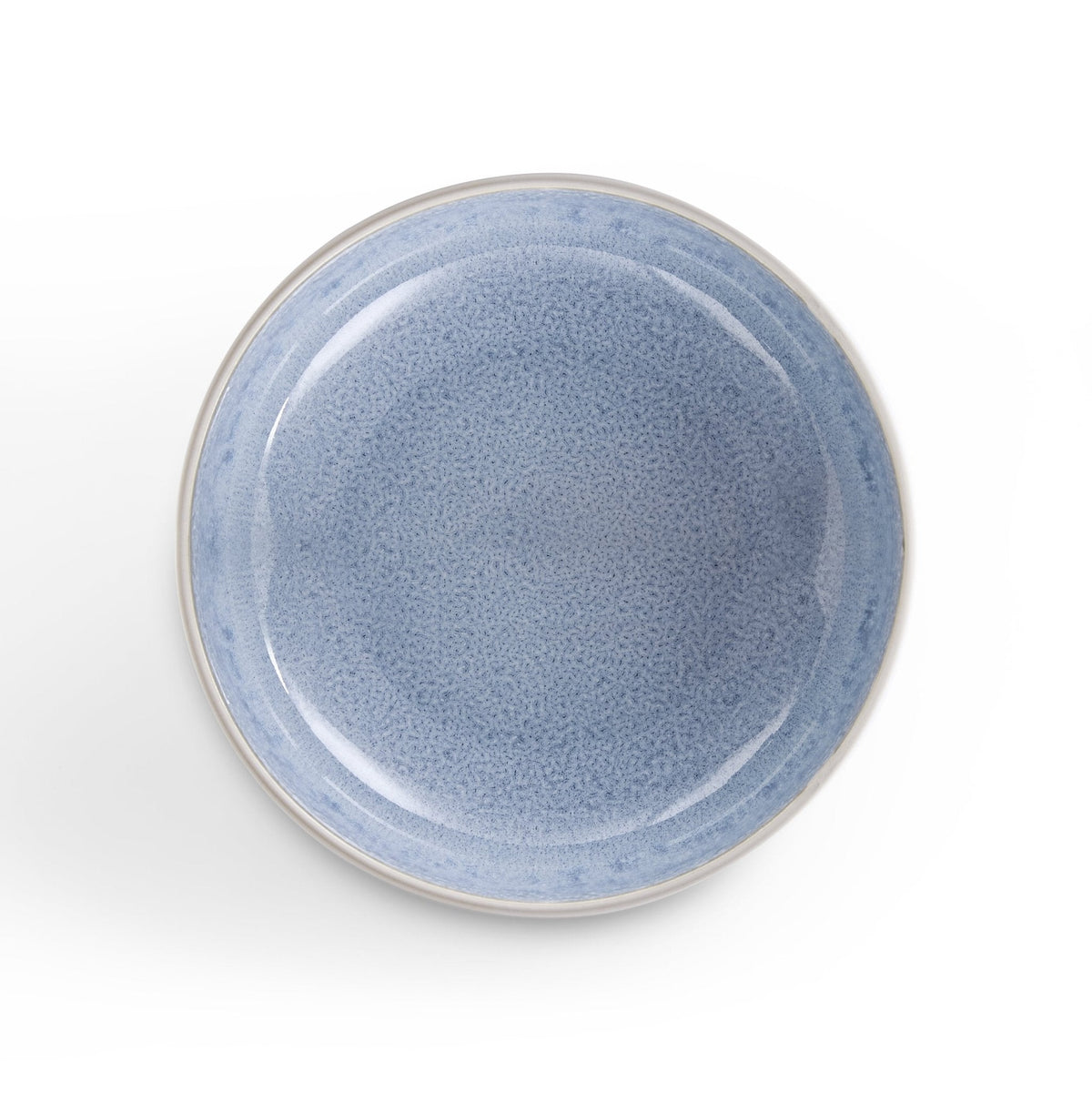 Dusklia - Sutton Stoneware Set of 4 Cereal Bowls - Light Blue