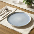 Dusklia - Sutton Stoneware Set of 4 Dinner Plates - Light Blue