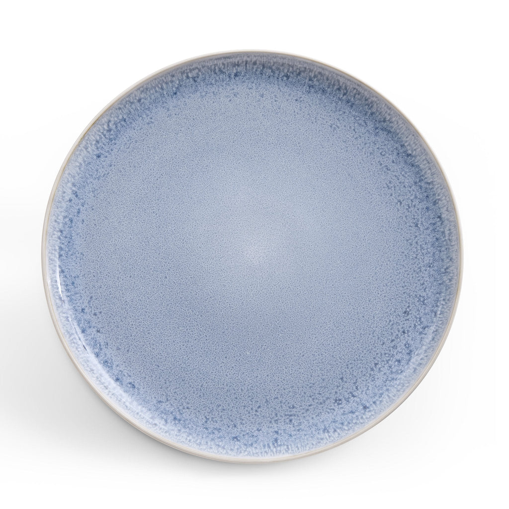 Dusklia - Sutton Stoneware Set of 4 Dinner Plates - Light Blue